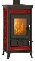 Thermorossi Kaminofen SOFIA EVO 5 Keramik Wood 7 kW Bordeaux